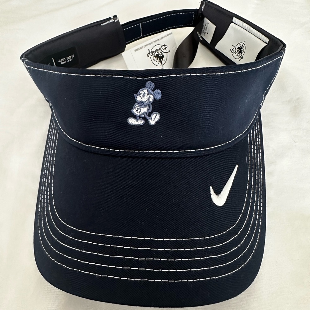 Nike x Disney Navy Visor with Embroidered Mickey Character
